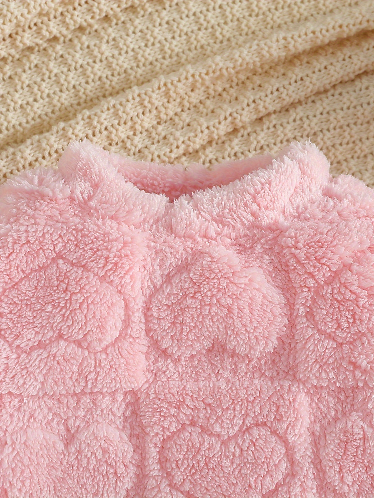 Ensemble pull peluche fille