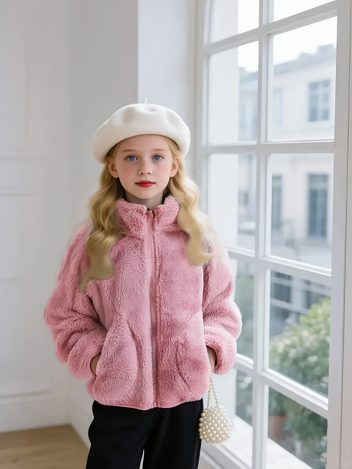 Haut Peluche Zippé