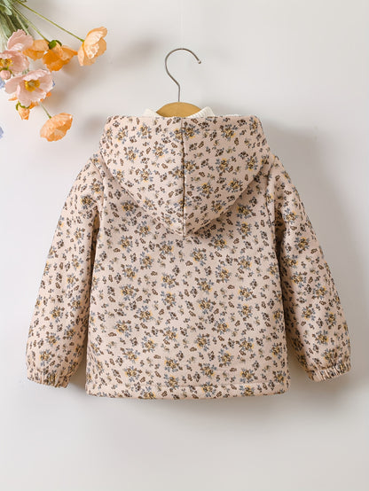 Veste Capuche Fleurie