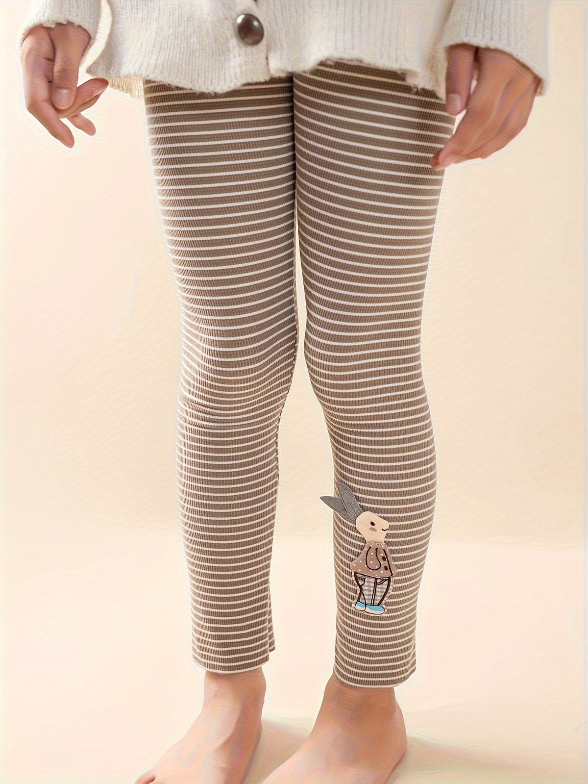 Leggings rayés fille