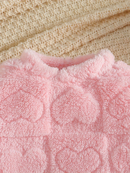 Ensemble pull peluche fille