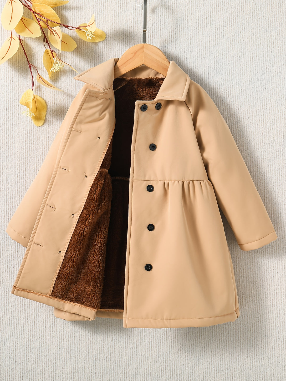 Manteau velours fille