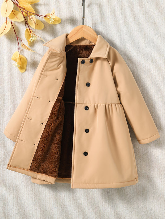 Manteau velours fille