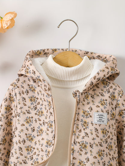 Veste Capuche Fleurie