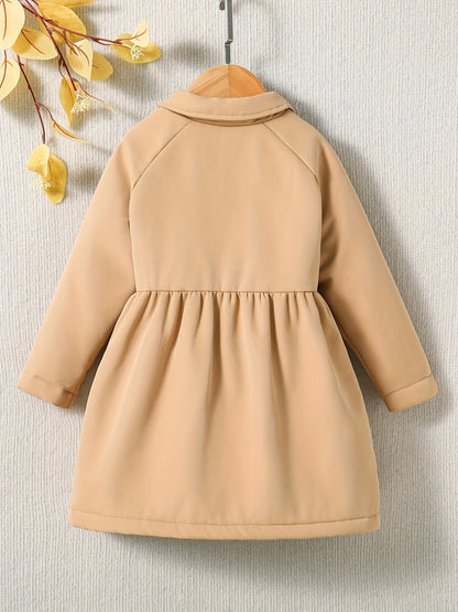 Manteau velours fille